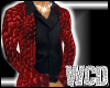 WCD red snake skin suit