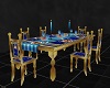 Golden table & chairs