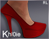 K sexy sandy red heels