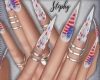 |S| American Girl Nails