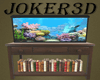 Aquarium on the bookcase
