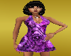 hen purple disco dress