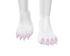 light pink furry feet