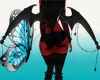 LV demon rose  wings