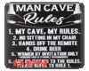 Man Cave Rules Poster
