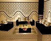 MP~BLK&GOLD COUCHE SET