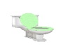 Mint Green Toilet