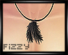 Black feather Necklace