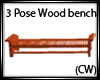 3 Pose Wood Bench