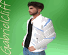 Biker Blue White Jacket
