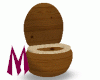 wooden toilet