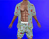 Open Shirt Shorts Outfit