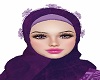 MY Purple Hijab & Flower