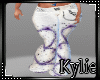 spaklepurple heart pants