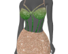 Green Ombre Baddie Dress