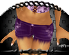 -M- Denim Shorts Purple
