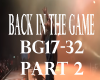 Back in the game part 2