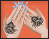 LightBlue Nails + Tattoo