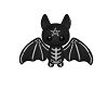 Black Stuffed Bat toy