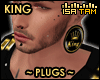 ! King - Black Plugs