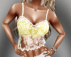 Lace Cami Wht/Yellow