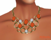 Trio Blood Orng Necklace