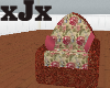 Floral Wicker Chair