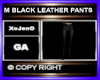 M BLACK LEATHER PANTS