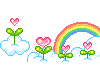 Rainbow&heartsprouts!