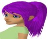 purplepink ponytail