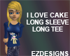 I Love Cake Fem LS LTee