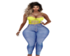 Yellow Corset & Jeans