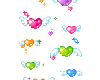 Floating hearts/wings