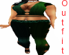 BBW green sexy outfit