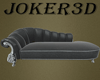 Black leather sofa