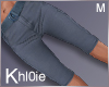 K Blue cargo shorts M