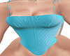 P* blue corset