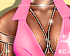 ! EC Pink w/ Gold Chains