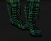 GREEN PLAD BOOTS