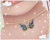 Butterfly Blue Chocker