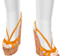 Orange Wedge Sandals