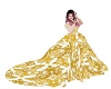 MY Gold Batik Art Gown