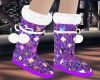 Kawaii Purple LV Boots