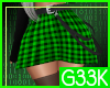[G] Checker Skirt Green