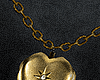 M. Gold Heart Locked