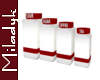MLK Red Top Canisters