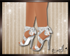 China Doll Shoes Silver