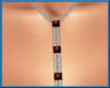 [ss]Garnet Stud Necklace