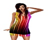 {KC} Rainbow Tank Dress