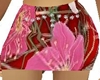 (KPR)PF-red floral skirt